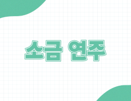 소금 연주법